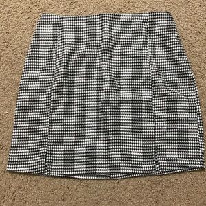 Houndstooth Miniskirt